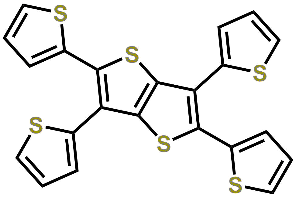 2,3,5,6-tetra(thiophen-2-yl)thieno[3,2-b]thiophene