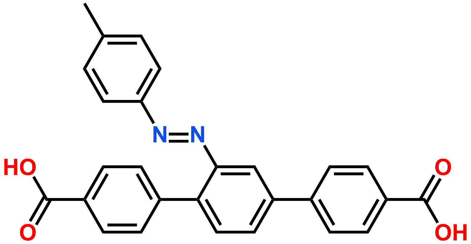 (E)-2'-(p-tolyldiazenyl)-[1,1':4',1''-terphenyl]-4,4''-dicarboxylic acid