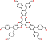 2,3,8,9,14,15-hexa(4-formylphenyl)diquinoxalino[2,3-a:2',3'-c]phenazine