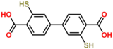 [1,1'-Biphenyl]-4,4'-dicarboxylic acid, 3,3'-dimercapto-