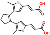 2-Propenoic acid, 3,3'-[1-cyclopentene-1,2-diylbis(5-methyl-4,2-thiophenediyl)]bis-